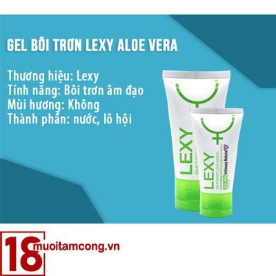 Lexy Aloe Vera là dòng sản phẩm có thành phần tinh chất lô hội