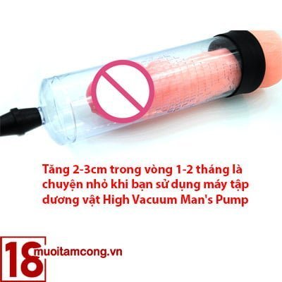 may tap duong vat High Vacuum Man's Pump giup tang kich thuoc len 2-3cm
