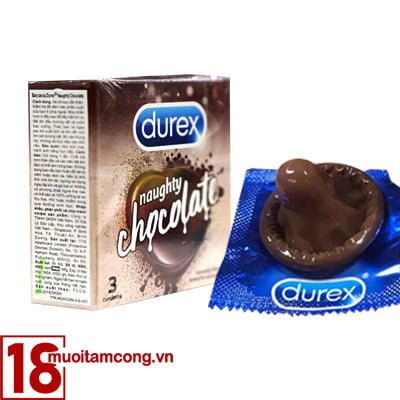 Hình ảnh bao cao su Durex Chocolate hộp 3 bao