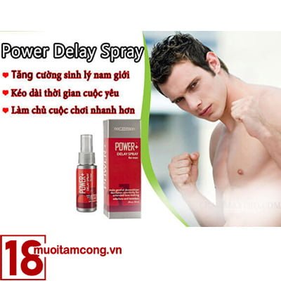 Power Delay Spray giúp nam giới tự tin hơn khi quan hệ