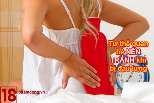 Những tư thế quan hệ nên tránh nếu bạn không muốn bị đau lưng