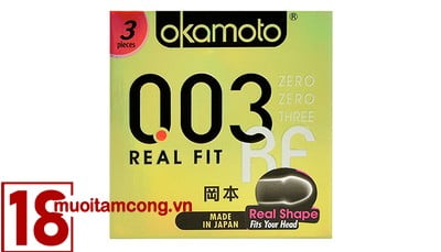 hình ảnh Okamoto Real Fit có thiết kế ôm sát, chống trơn tụt