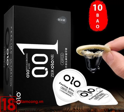 Olo 001 là mẫu bao cao su chứa nhiều chất bôi trơn