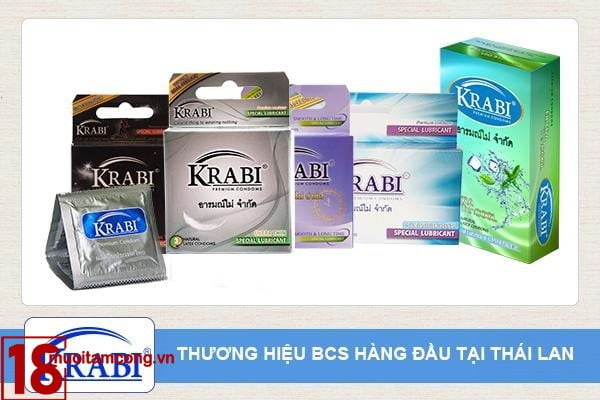 Krabi - Thương hiệu bao cao su nổi tiếng của Thái Lan