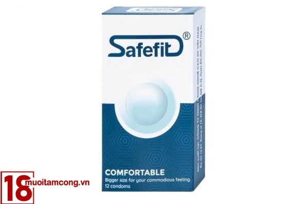 Bao cao su Safefit Comfortable S52 có thiết kế ôm sát, giá thành cạnh tranh