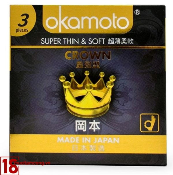 Okamoto Crown mỏng và mềm mại
